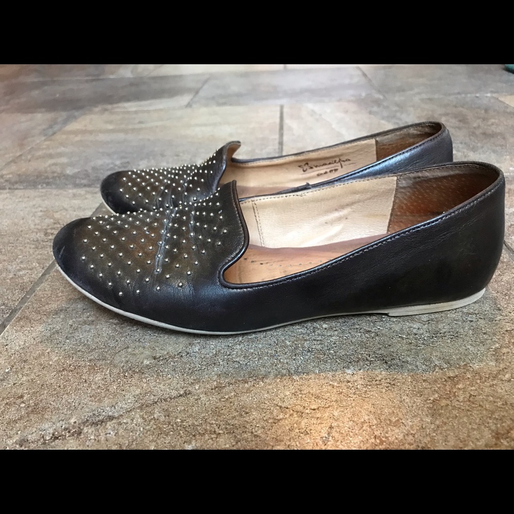 Maciejka leather stubbed flats size 5.5